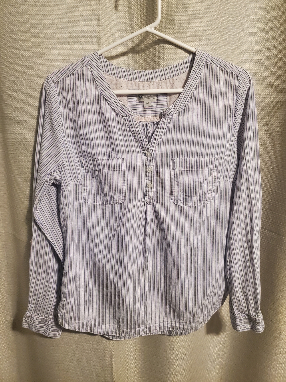 (5/$20) WindRiver Women's Half Button Henley Shirt